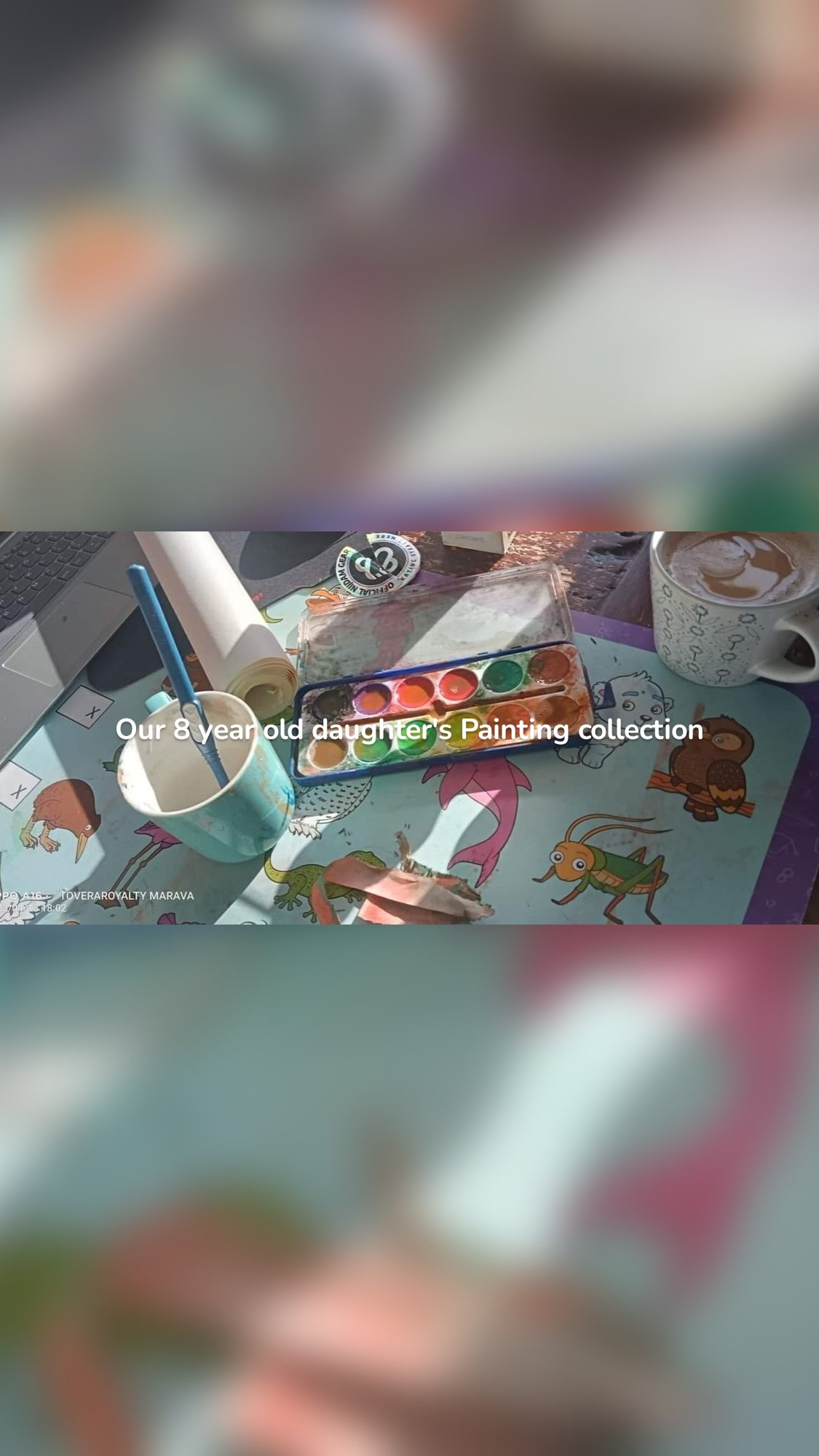 Our 8 year old daughter's Painting collection